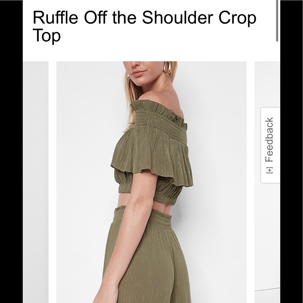 Ruffle off the shoulder too